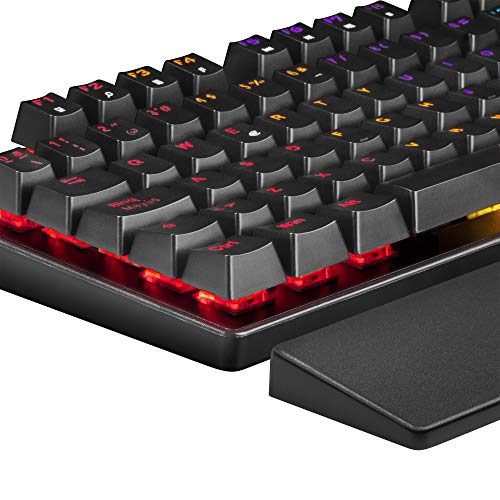 Mars Gaming MKXTKL, teclado mecánico switch azul, LED 5 colores 10 efectos, ES