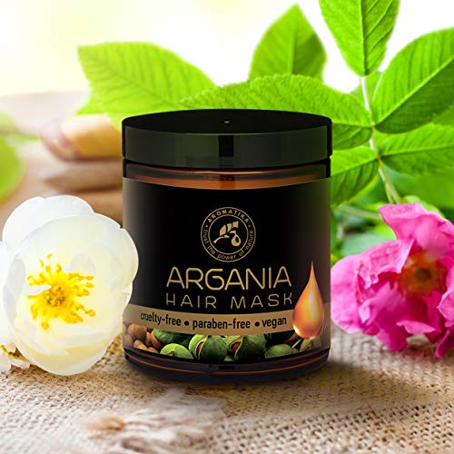 Mascarilla Capilar de Argán de 250ml - con Aceite Natural de Argán y Coco para Todo Tipo de Cabello - Fórmula Reparadora - Cuidado del Cabello - 100% Natural Oils Argan & Coconut