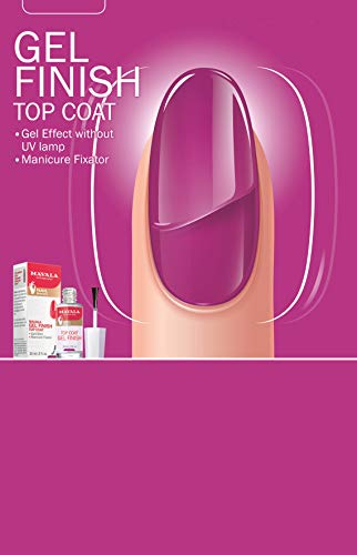 Mavala Gel Finish Top Coat Tratamiento de Manicura con Efecto Gel para las Uñas + Volumen + Suavidad + Brillo Extra, 10 ml