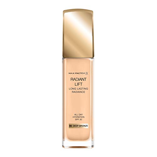 Max Factor, Base de maquillaje (Tono: 80 Deep Bronze, Pieles Oscuras) - 115 ml.