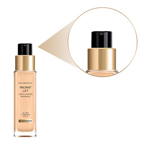 Max Factor, Base de maquillaje (Tono: 80 Deep Bronze, Pieles Oscuras) - 115 ml.