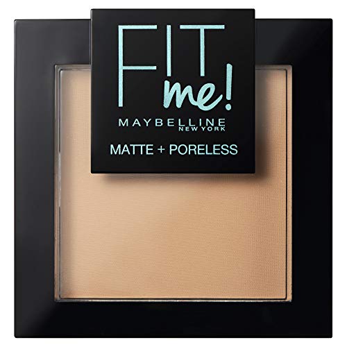 Maybelline New York Fit Me - Polvos Compactos Matificantes y Sin Brillos, Tono 220 Natural Beige