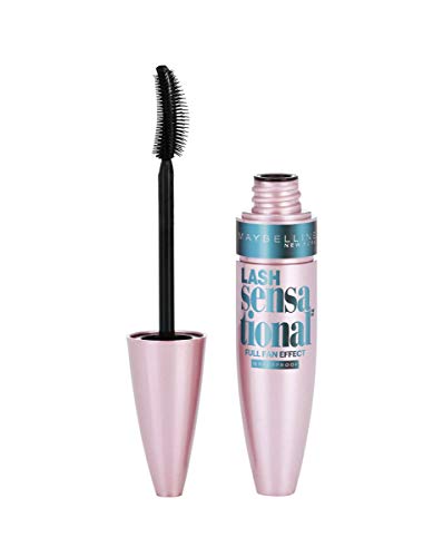 Maybelline New York - Lash Sensational, Máscara de Pestañas Waterproof, Tono Negro - 9,5 ml