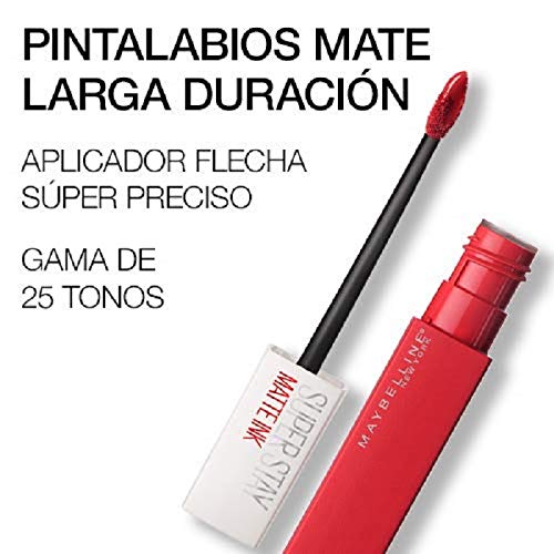 Maybelline New York - Superstay Matte Ink, Pintalabios Mate de Larga Duración, Tono 35 Creator