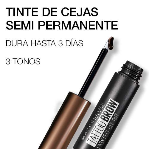 Maybelline New York - Tattoo Brow Tinte de Cejas Larga Duración, Tono 02 Castaño - 4,6 g