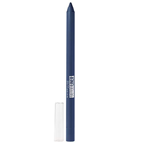 Maybelline New York - Tattoo Liner, Lápiz de Ojos Azul Turquesa Semi-Permanente, Tono 921 Deep Teal