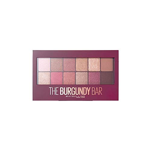 Maybelline New York - The Burgundy Bar, Paleta de Sombras de Ojos