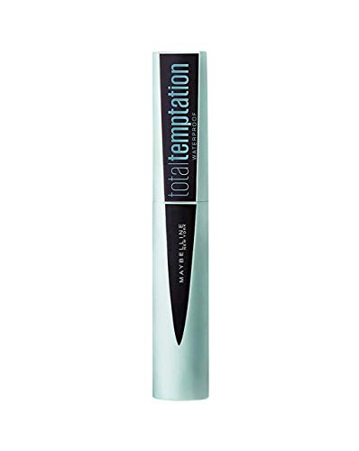 Maybelline New York - Total Temptation, Máscara de Pestañas Waterproof, Tono Negro