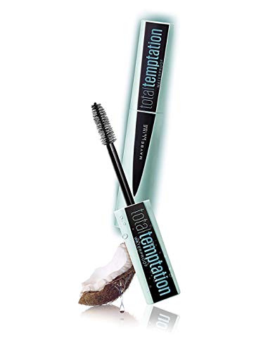 Maybelline New York - Total Temptation, Máscara de Pestañas Waterproof, Tono Negro