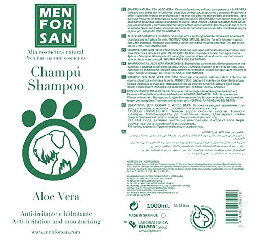 MENFORSAN Champú Perros Aloe Vera - 1 Litro