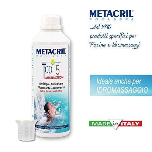 Metacril Easy Kit OXI para hidromasajes y Piscinas. Tratamiento Completo a Base de oxígeno (sin Cloro) en Pastillas de 20 g. Ideal para Jacuzzi, Intex, Bestway, Dimhora. Envío inmediato.