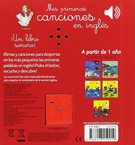 Mis primeras canciones en inglés (Libros con sonido)