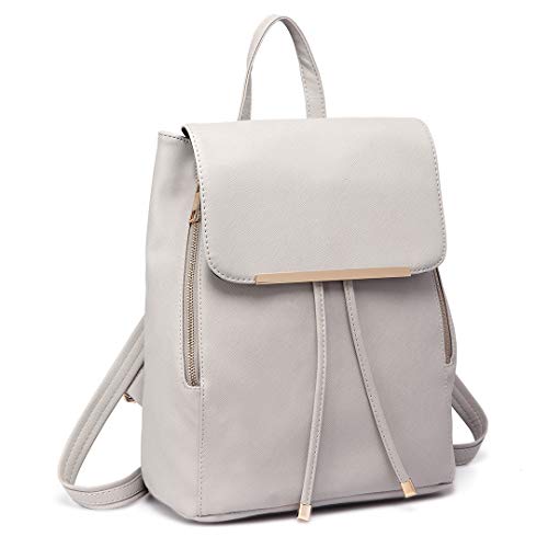 Miss Lulu Mochila Mujer Bolso Bandolera Daypack Casual Elegante Moda Cuero PU