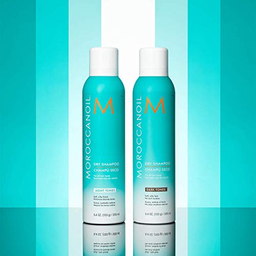 Moroccanoil- Champú seco tonos claros para todo tipo de cabellos, 205 ml