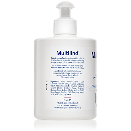 Multilind 1654199 - Gel de Baño para Pieles Atópicas, Extrasecas y Secas - 500ml