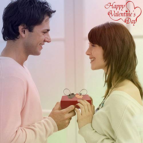 NACTECH 1 par Llaveros para Parejas Magnético Desmontable Besos Llaveros para Parejas Mujer Hombre Amantes Regalo Amor San Valentín Cumpleaños Aniversario Navidad Negro y Oro Rosa