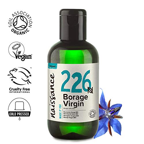 Naissance Borraja Virgen BIO - Aceite Vegetal Prensado en Frío 100% Puro - Certificado Ecológico - 100ml