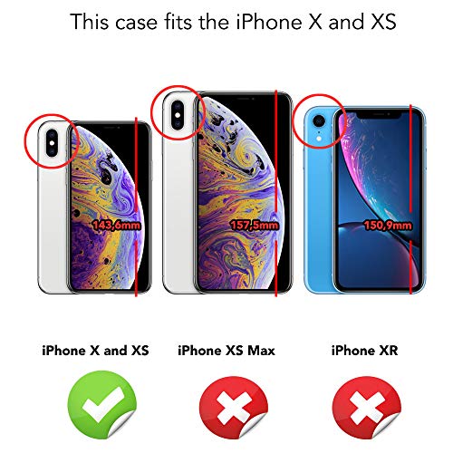 NALIA Funda Compatible con iPhone X XS, Ultra-Fina Protectora Movil Carcasa Transparente Silicona Gel Bumper Estuche, Goma Cubierta Delgado Clear Smart-Phone Cover Flexible Case, Color:Transparente