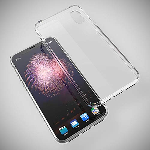 NALIA Funda Compatible con iPhone X XS, Ultra-Fina Protectora Movil Carcasa Transparente Silicona Gel Bumper Estuche, Goma Cubierta Delgado Clear Smart-Phone Cover Flexible Case, Color:Transparente