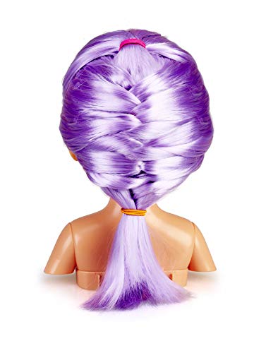 Nancy - Un Día de Secretos de Belleza Violeta, Busto de Peluquería y Maquillaje para Niños y Niñas a Partir de 3 Años, Multicolor, (Famosa 700015133)