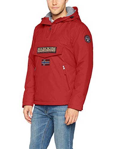 Napapijri Rainforest Pocket, Chaqueta para Hombre, Rojo (Pop Red R41), Medium