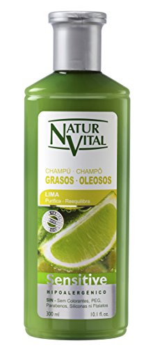 NATUR VITAL champú sensitive cabellos grasos bote 300 ml