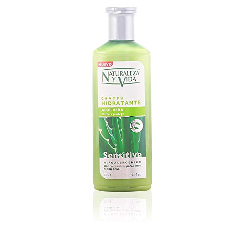 NATUR VITAL champú sensitive hidratante con aloe vera bote 300 ml