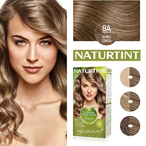 Naturtint 8A Rubio Ceniza Tinte - 170 ml