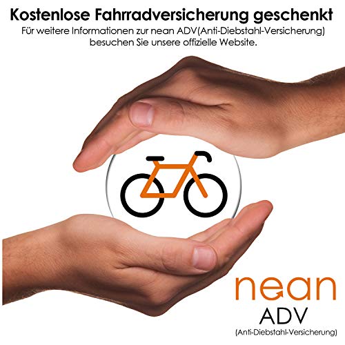 nean candado de cadena para bicicleta con combinación de código numérico y alto nivel de seguridad, eslabones de cadena de acero templado, 6 mm x 900 mm, rojo