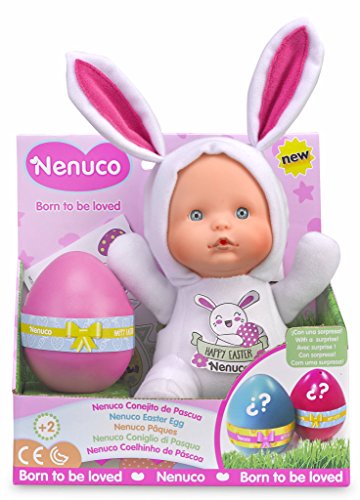 Nenuco de Famosa- Muñeco Blandito Happy Conejo, Color Blanco (700014913)