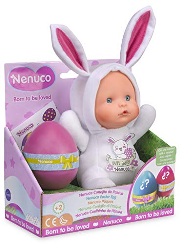 Nenuco de Famosa- Muñeco Blandito Happy Conejo, Color Blanco (700014913)