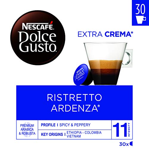 Nescafé Dolce Gusto Ristretto Ardenza - Cápsulas de Café - 3 x 30 - 90 Cápsulas