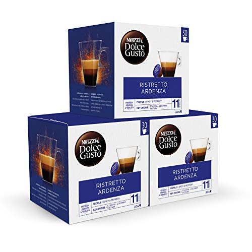 Nescafé Dolce Gusto Ristretto Ardenza - Cápsulas de Café - 3 x 30 - 90 Cápsulas