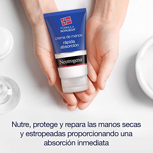 Neutrogena - Crema de manos, absorción rápida, para manos secas y estropeadas, textura ligera, 75 ml