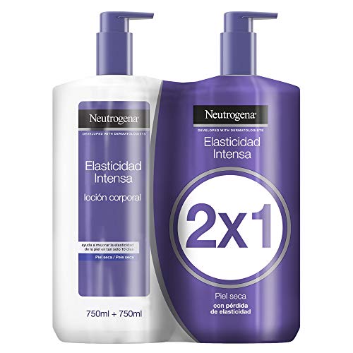 Neutrogena Loción Corporal Elasticidad Intensa - Pack de 2 x 750 ml - Total: 1500 ml