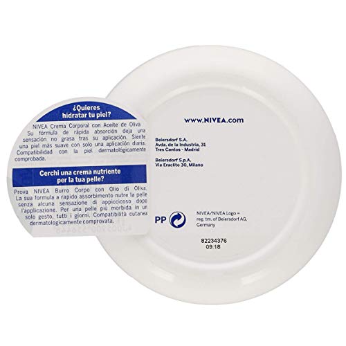 Nivea Aceite De Oliva Crema Corporal Piel Seca, 200 ml