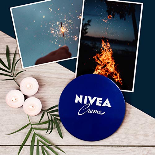 NIVEA Creme en pack de 4 (4 x 150 ml), crema hidratante de manos, cara y cuerpo para toda la familia, crema universal para una piel suave e hidratada, crema multiusos