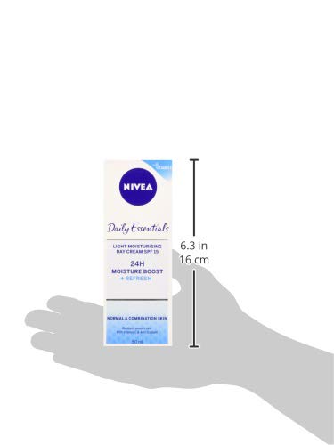 Nivea Diarios Esenciales luz Solar (FPS15, Hidratante Crema de día, 50 ml, normal/combinación piel, pack de 3