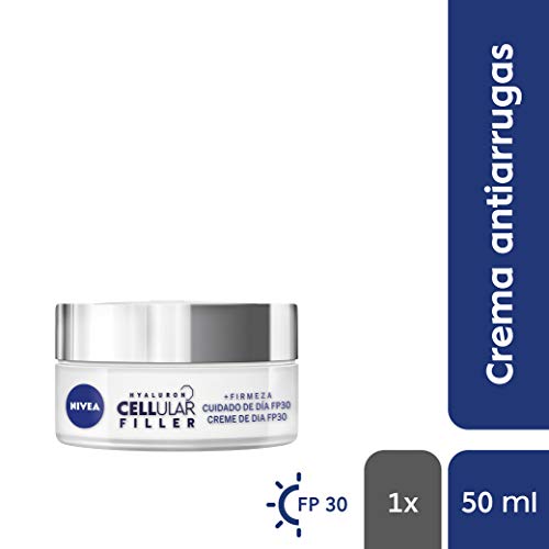 NIVEA Hyaluron Cellular Filler Cuidado de Día FP30, crema hidratante de día, crema antiarrugas con ácido hialurónico, crema antiedad - 1 x 50 ml