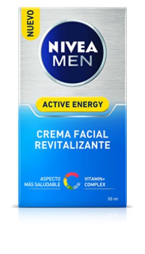 NIVEA MEN Active Energy Crema Facial Revitalizante, crema para hombres con Vitamin+ Complex, crema hidratante para reducir los signos del cansancio - 1 x 50 ml