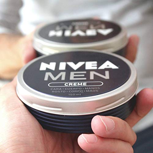 NIVEA MEN Creme (1 x 150 ml), crema para hombres, crema para cara, cuerpo y manos, crema multiusos hidratante para el cuidado de la piel masculina