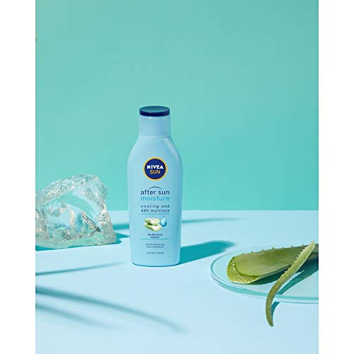 NIVEA SUN After Sun Loción Hidratante (1 x 400 ml), loción calmante para el cuidado de la piel tras la exposición al sol, cuidado solar con aloe vera