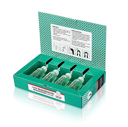 Nuggela & Sulé Tratamiento Regenerador Capilar, 4udsx10ml.- Alto Rendimiento. Ingredientes activos que estimulan el crecimiento del cabello, aumentan su grosor y densidad. Finalista MEJOR PRODUCTO.