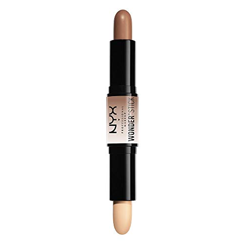 NYX PROFESSIONAL MAKEUP - Maquillaje Contouring Wonder Stick, Contouring e Iluminador en Crema - Tono Light