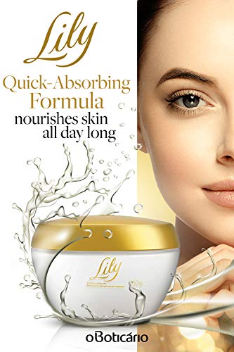 O Boticario Lily Essence Cream Satin Body Moisturizer [Lily Creme Acetinado Hidratante Corporal] 250g by O Boticario