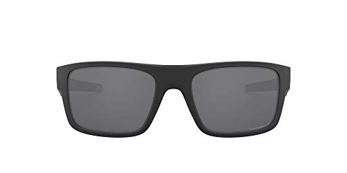 Oakley Drop Point Gafas de Sol, Hombre, Negro (Matte Blac/Prizmblackpolarized), 61