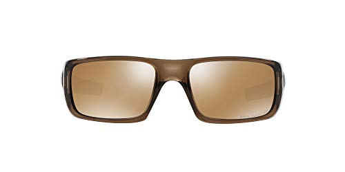 Oakley - Gafas de sol Rectangulares Crankshaft para hombre, Brown Smoke/Tungten Iridium Polarized