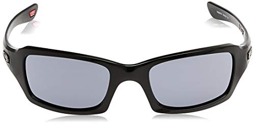 Oakley - Gafas de sol Rectangulares OO9238-04 para hombre, Polished Black/Grey (S3)