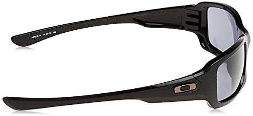 Oakley - Gafas de sol Rectangulares OO9238-04 para hombre, Polished Black/Grey (S3)