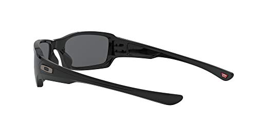 Oakley - Gafas de sol Rectangulares OO9238-04 para hombre, Polished Black/Grey (S3)